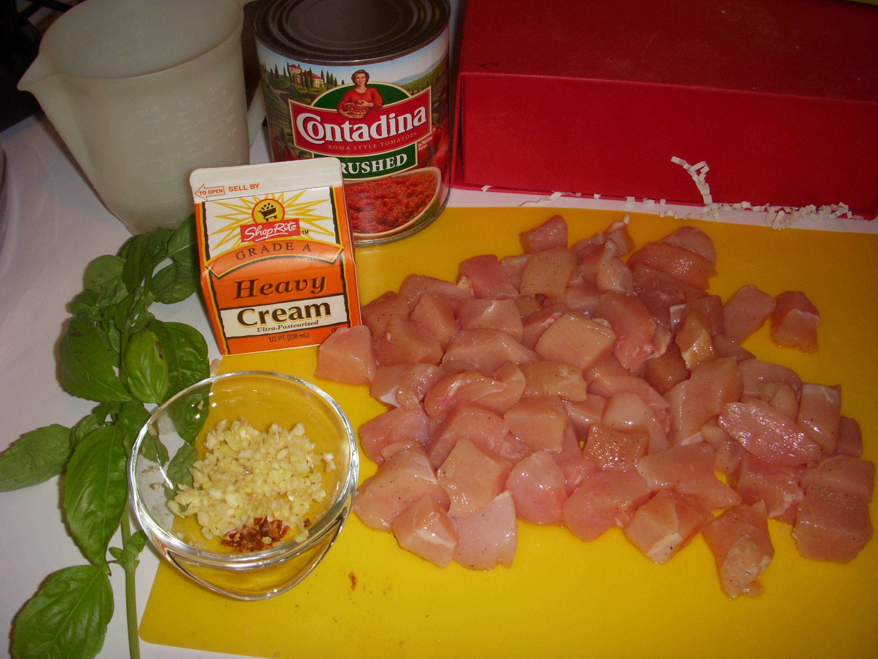 Pasta with Pink Vodka Sauce and Chicken « Two Fat Bellies