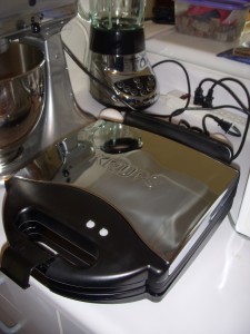 Shiny new waffle iron just waiting to be used