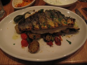 Perfectly grilled branzino