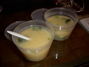 Still hot miso soups