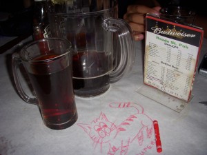 Cheap pitchers, cheap food, and crayons. What more can you ask for?