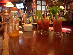 Hangover cures - bloody marys and gatorade