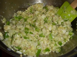 All the ingredients mixed up together