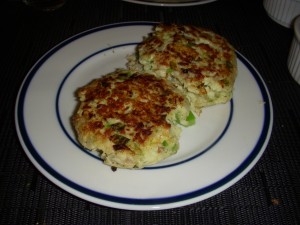 Pan fry the patties until golden brown on each side