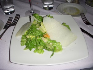 Also bland caesar salad