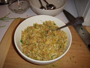 Stuffing for the artichokes