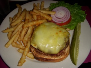 Cheeseburger with swiss