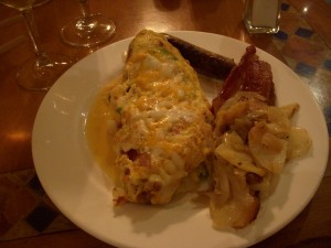 Crab and shrimp omelet