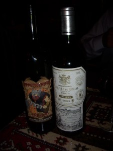 A sangiovese and a rioja