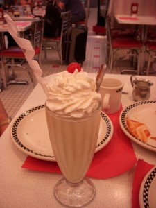 Classic vanilla milkshake