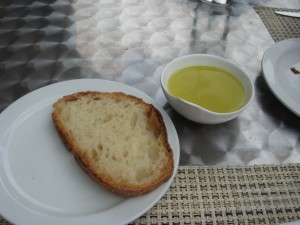Good bread and even better olive oil