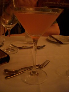 A cosmo to kick the night off