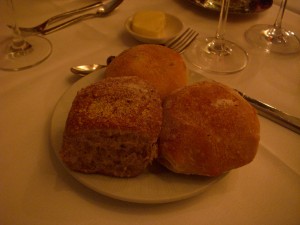 Olive bread, ciabatta, and whole grain