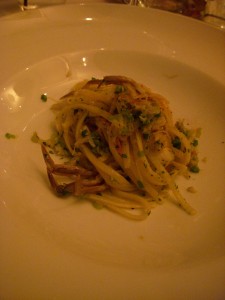 Soft shell crab linguini 