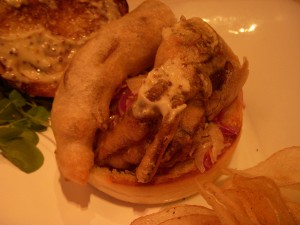 Soft shell crab sandwich