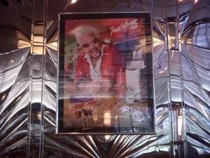 Autographed poster of Guy Fieri