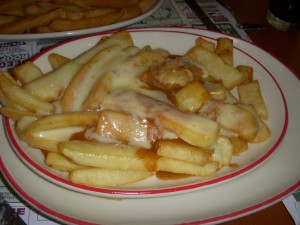 Disco fries with swiss cheese and gravy