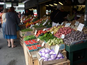 Fresh produce stall