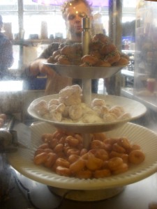 Doughnuts on display