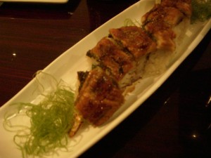 Anaconda roll (with shrimp tempura and eel)