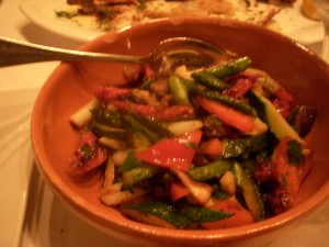 Colorful medley of roasted vegetables