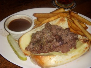 French dip with swiss cheese