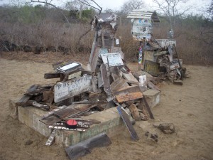 The Post Office Barrel in Post Office Bay
