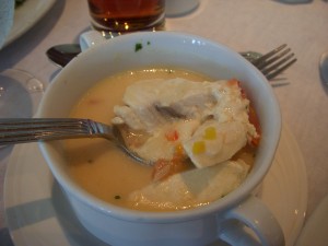 Fish soup with coconut milk