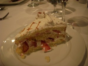 Strawberry shortcake for Hannah's birthday