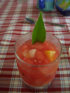 Fruit cup for dessert