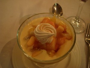 Lemon curd with fruit