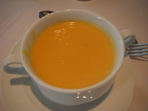 Butternut squash and ginger soup