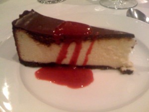 Chocolate cheesecake