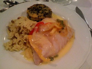 Fish option (I don't remember what kind of fish it was!)