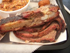 Meaty and fatty rib and tender brisket