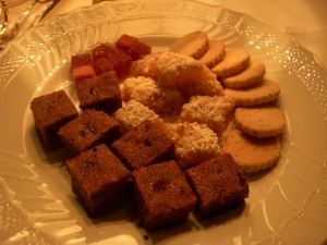 Plate of petit fours