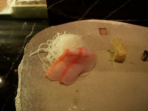 Snapper sashimi