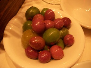 Tasty assortment of olives