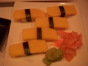 Tamago (sweet egg omelet)