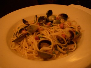 Linguini with clam sauce