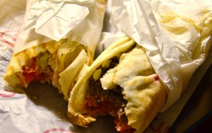 Shish taouk and shawarma pitas from Amir