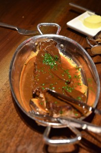 Braised beef rib with homemade steak sauce