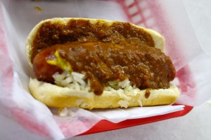 The infamous chili half smoke