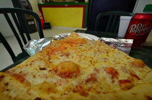 Jumbo slice from Pizza Mart