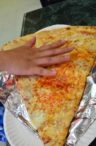 Jumbo slice vs. my hand