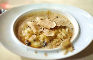 Risotta with summer truffles