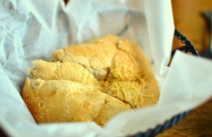 Bread with honey butter