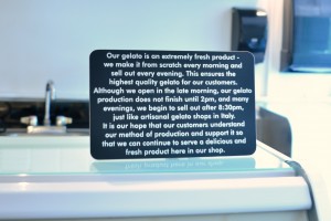 Gelato production process