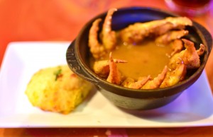 BBQ blue crab claws with 