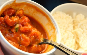 Crawfish etouffee with rice